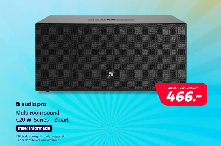 Aanbieding: Audio Pro C20 W-Series - Zwart