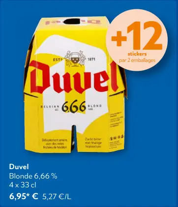 Offre: Duvel Blonde
