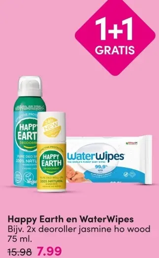 Aanbieding: Happy Earth en WaterWipes