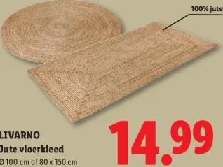 Aanbieding: Jute vloerkleed