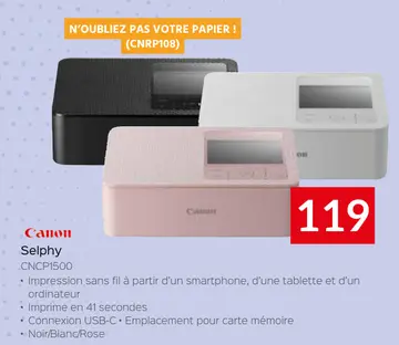 Offre: Selphy CNCP1500