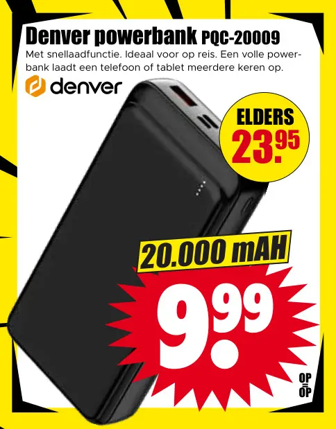 Aanbieding: Powerbank PQC-20009