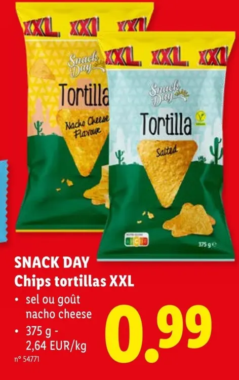 Offre: Chips tortillas XXL