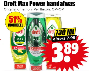 Aanbieding: Max Power handafwas