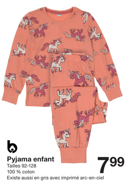 Offre: Pyjama long licorne