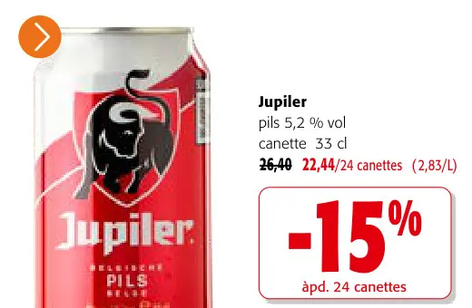 Offre: Pils 5,2 % vol canette 33 cl