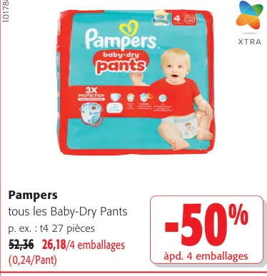 Offre: Pampers Baby-Dry Pants
