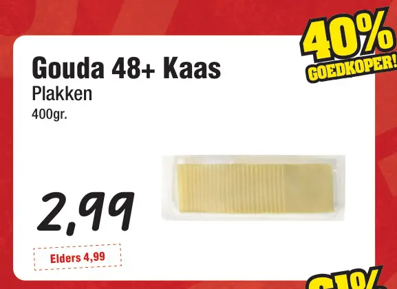 Aanbieding: Gouda 48+ Kaas