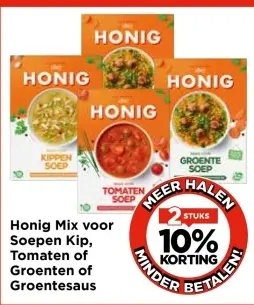 Aanbieding: Honig Mix voor Soepen Kip, Tomaten of Groenten of Groentesaus