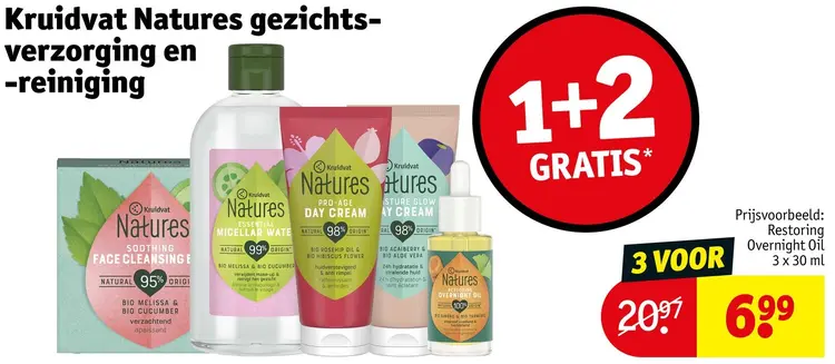 Aanbieding: Natures gezichtsverzorging en -reiniging