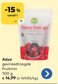 Aanbieding: Adya gevriesdroogde fruitmix