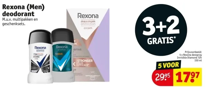 Promotie: Rexona (Men) deodorant