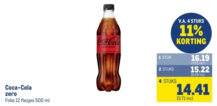Aanbieding: Coca-Cola zero