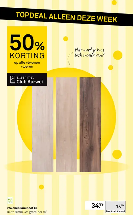 Aanbieding: Alle votwonen vloeren