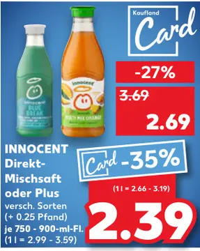 Aanbieding: INNOCENT Direkt-Mischsaft oder Plus