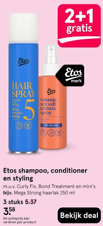 Aanbieding: Shampoo, conditioner en styling