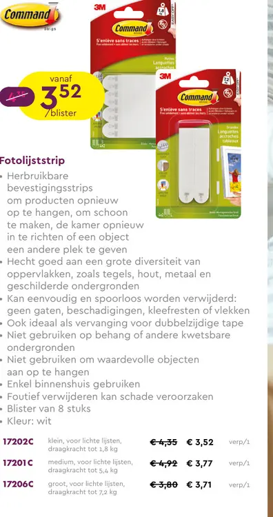 Promotie: Fotolijststrip