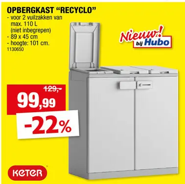 Promotie: Opbergkast "recyclo"