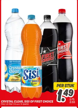 Aanbieding: Crystal clear, Sisi of First Choice