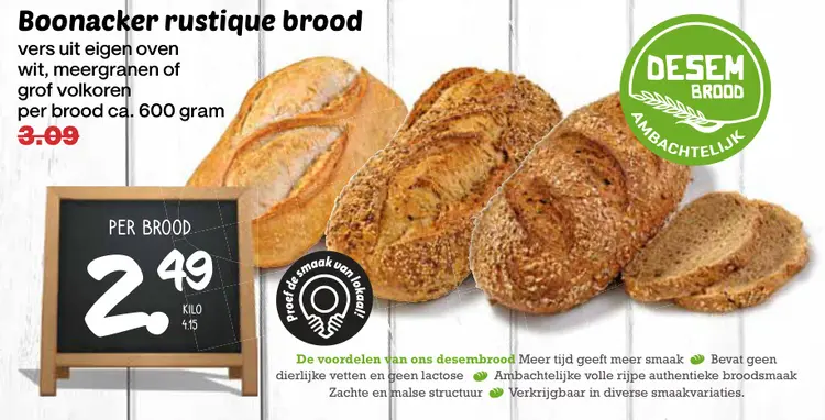 Aanbieding: Boonacker rustique brood