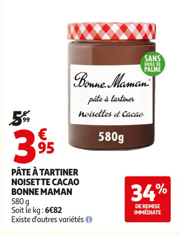 Promotie: Pâte à tartiner noisette cacao