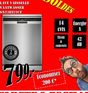 Offre: Lave vaisselle vaatwasser