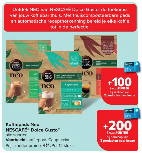 Promotie: Koffiepads Neo