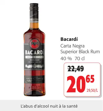 Offre: Carta Negra Superior Black Rum