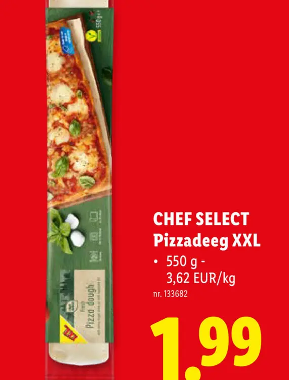 Promotie: Pizzadeeg XXL 