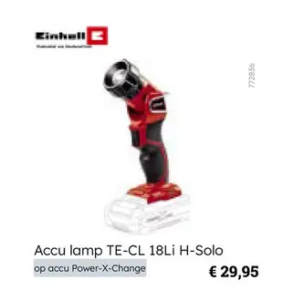 Aanbieding: Accu lamp TE-CL 18Li H-Solo