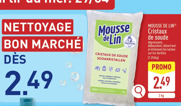 Offre: Cristaux de soude