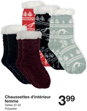 Offre: Chaussettes d'intérieur femme