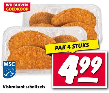 Aanbieding: Viskrokant schnitzels