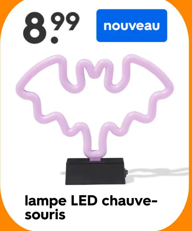 Offre: lampe LED chauve-souris