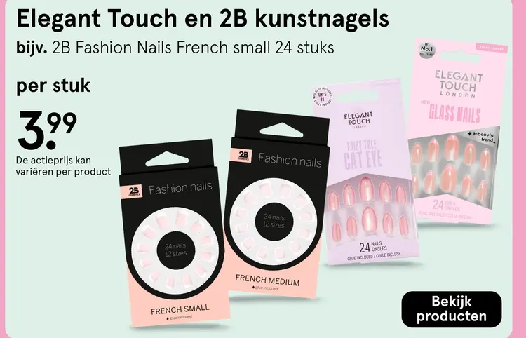 Aanbieding: Elegant Touch en 2B kunstnagels