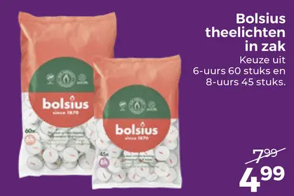 Aanbieding: Bolsius theelichten in zak