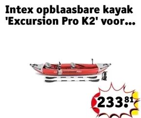 Aanbieding: Intex opblaasbare kayak 'Excursion Pro K2' vo