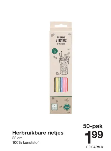 Promotie: Herbruikbare rietjes
