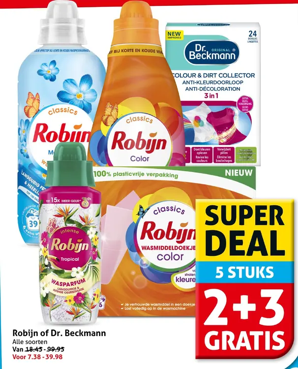 Aanbieding: Robijn of Dr. Beckmann