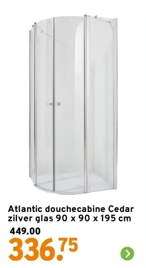 Aanbieding: Atlantic douchecabine Cedar