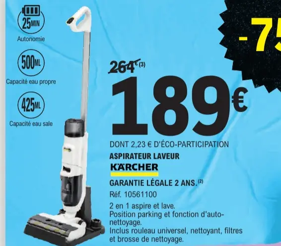 Aanbieding: Aspirateur laveur