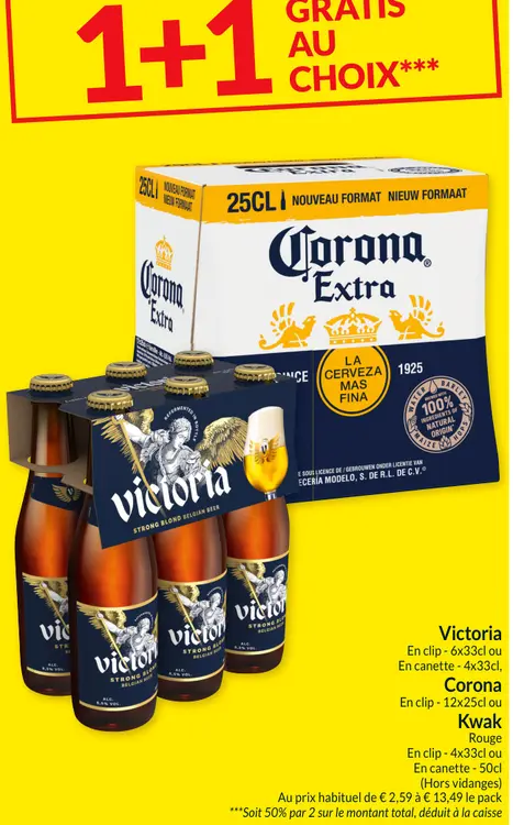 Offre: Victoria, Corona, Kwak
