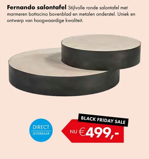 Aanbieding: Fernando salontafel