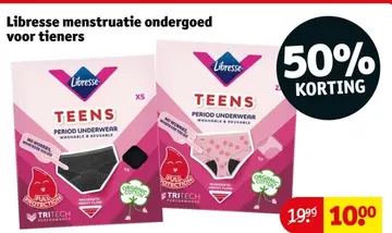 Aanbieding: Libresse menstruatie ondergoed voor tieners
