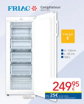 Offre: Congélateur