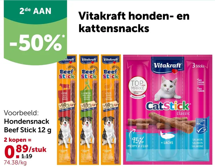 Promotie: Honden- en kattensnacks