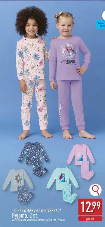 Promotie: Disney/Marvel/Universal Pyjama, 2 st.