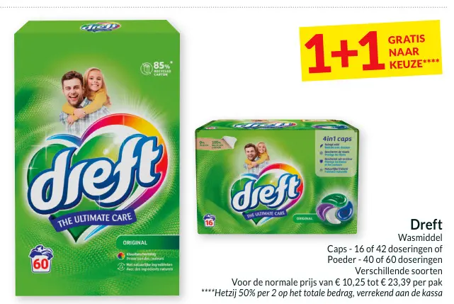 Promotie: Dreft Wasmiddel