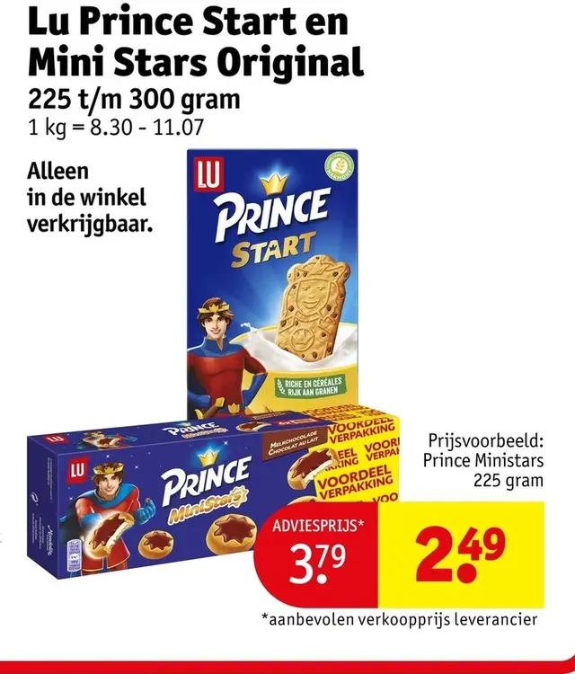 Promotie: Lu Prince Start en Mini Stars Original