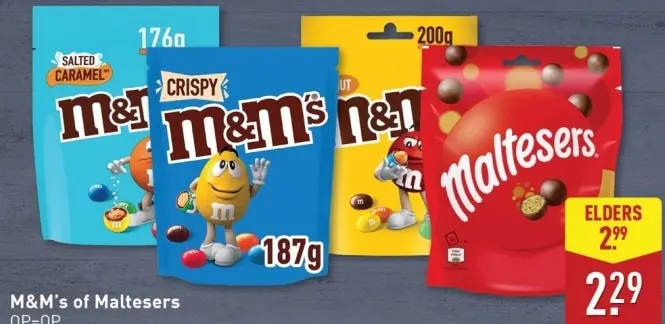 Aanbieding: M&M's or Maltesers